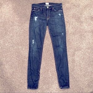 Hudson Distressed Super Skinny Premium Denim